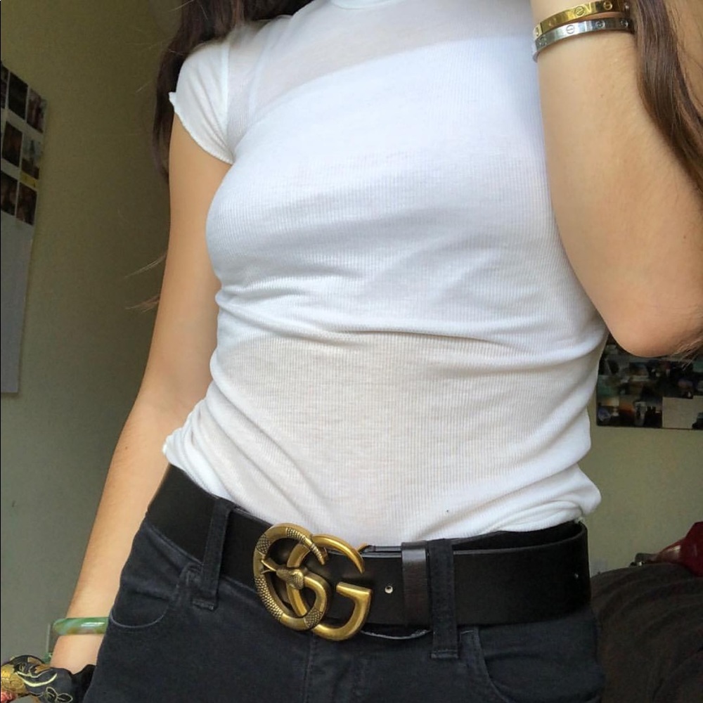 Gucci Marmont Snake Belt